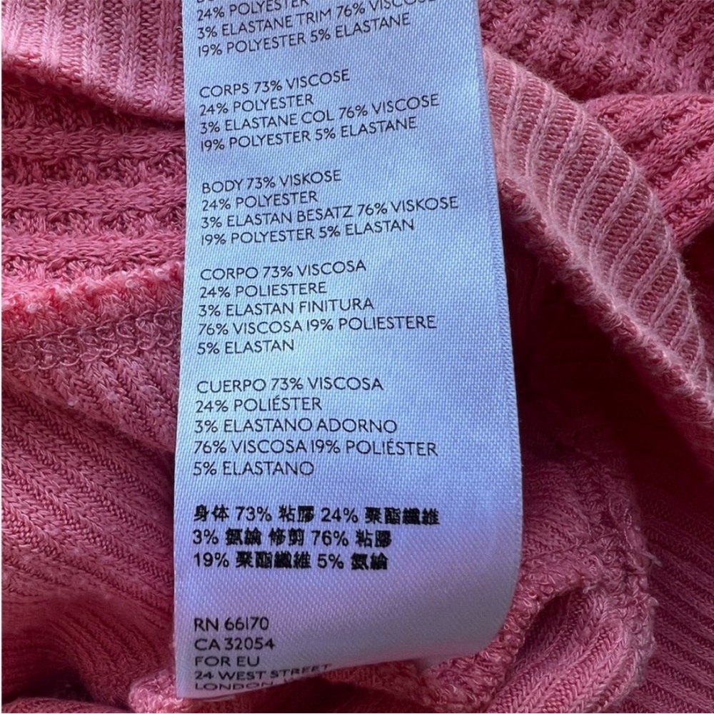 **SOLD** Free People - We the Free - Pink V-Neck Long Sleeve Thermal - M - Picture 8 of 8